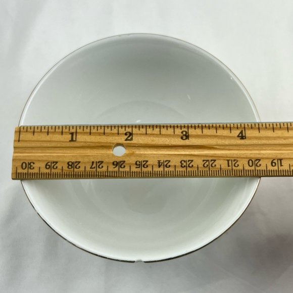 Cathay Xiamen China Set of 2 Gold Trim Floral Rice Porcelain Bowls - Picture 5 of 9